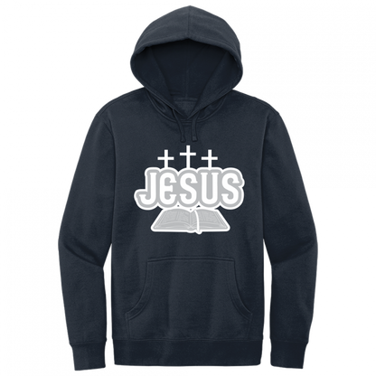 Jesus Bible White & Gray Design Hoodie Sweatshirt