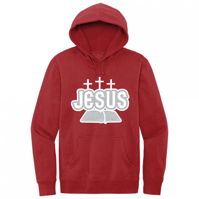 Jesus Bible White & Gray Design Hoodie Sweatshirt