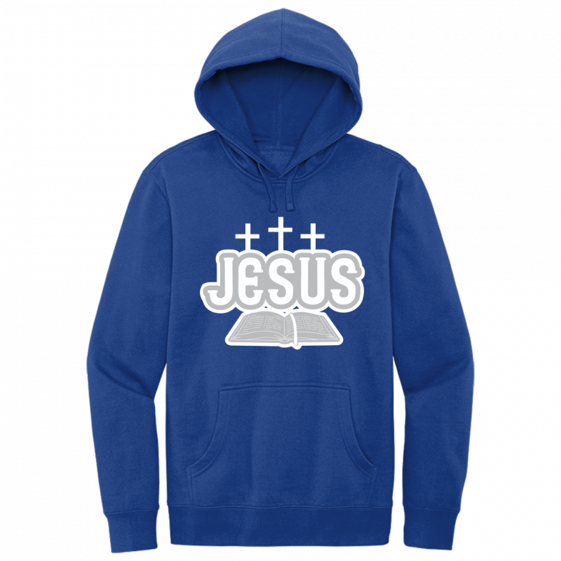 Jesus Bible White & Gray Design Hoodie Sweatshirt