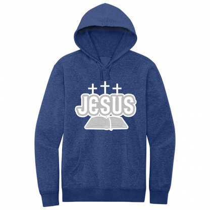 Jesus Bible White & Gray Design Hoodie Sweatshirt