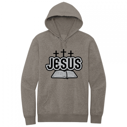 Jesus Bible Black & Gray Design Hoodie Sweatshirt