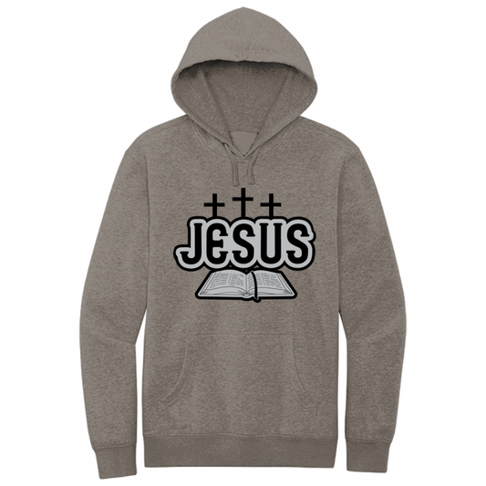 Jesus Bible Black & Gray Design Hoodie Sweatshirt