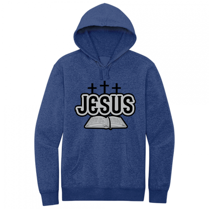 Jesus Bible Black & Gray Design Hoodie Sweatshirt