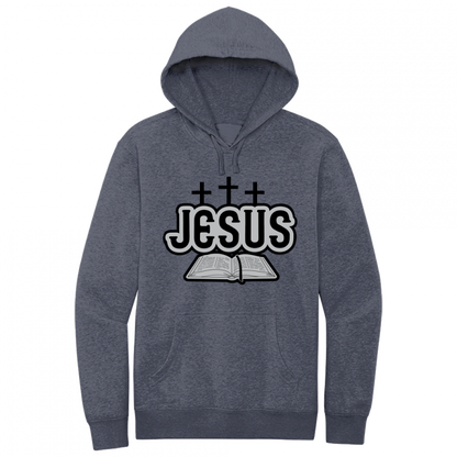 Jesus Bible Black & Gray Design Hoodie Sweatshirt