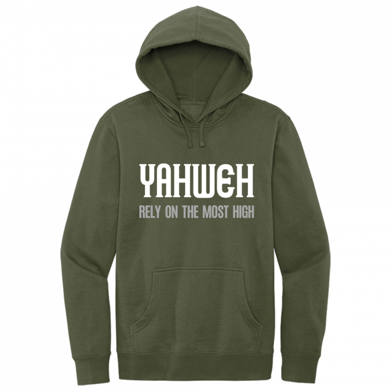 Yahweh Most High White & Gray Design Hoodie Sweatshirt