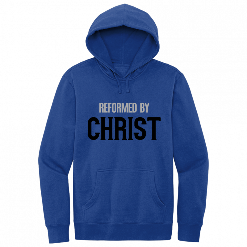 Reformed By Christ Black & Gray Design Hoodie Sweatshirt