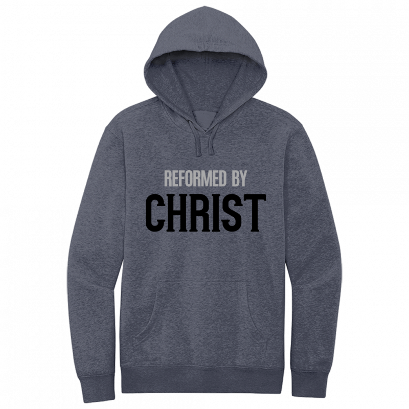 Reformed By Christ Black & Gray Design Hoodie Sweatshirt