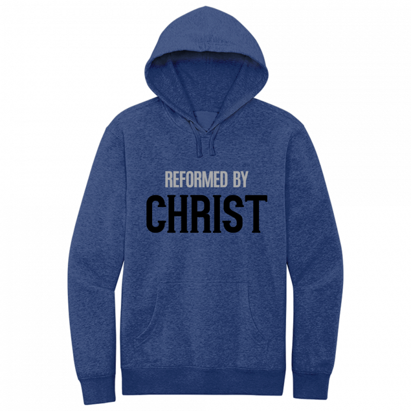 Reformed By Christ Black & Gray Design Hoodie Sweatshirt