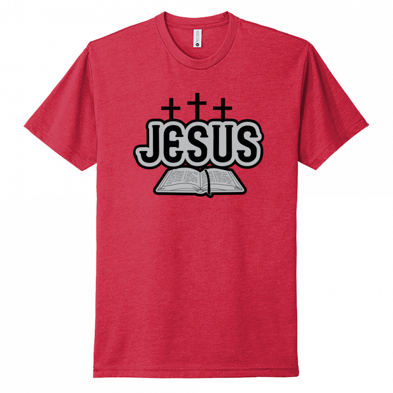 Jesus Bible Black & Gray Design Unisex T-Shirt