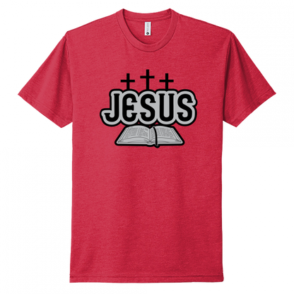 Jesus Bible Black & Gray Design Unisex T-Shirt