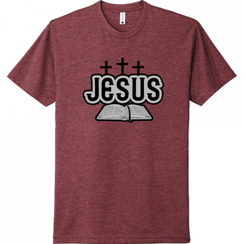 Jesus Bible Black & Gray Design Unisex T-Shirt