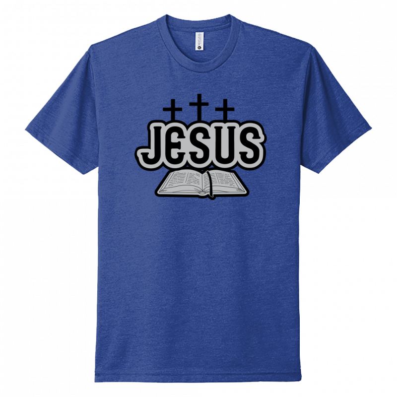 Jesus Bible Black & Gray Design Unisex T-Shirt