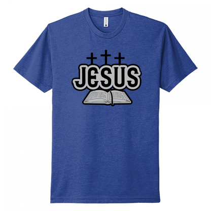 Jesus Bible Black & Gray Design Unisex T-Shirt