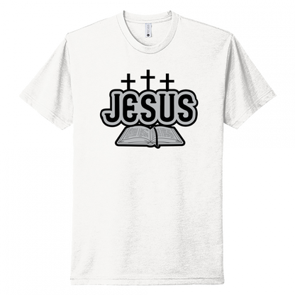 Jesus Bible Black & Gray Design Unisex T-Shirt