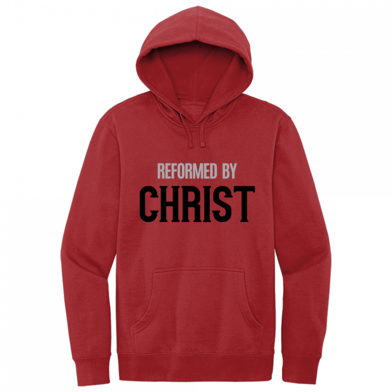 Reformed By Christ Black & Gray Design Hoodie Sweatshirt