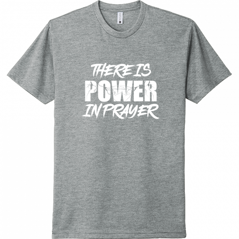 Power In Prayer White Design Unisex T-Shirt