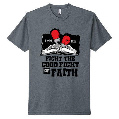 Fight The Good Fight Of Faith Black Design Unisex T-Shirt