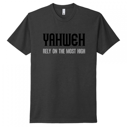 Yahweh Most High Black & Gray Design Unisex T-Shirt