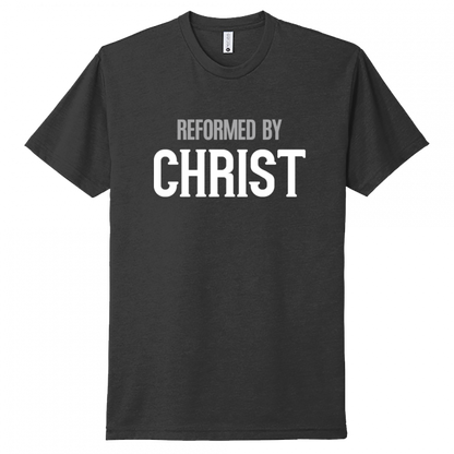 Reformed By Christ White & Gray Design Unisex T-Shirt