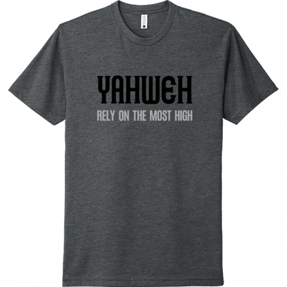 Yahweh Most High Black & Gray Design Unisex T-Shirt