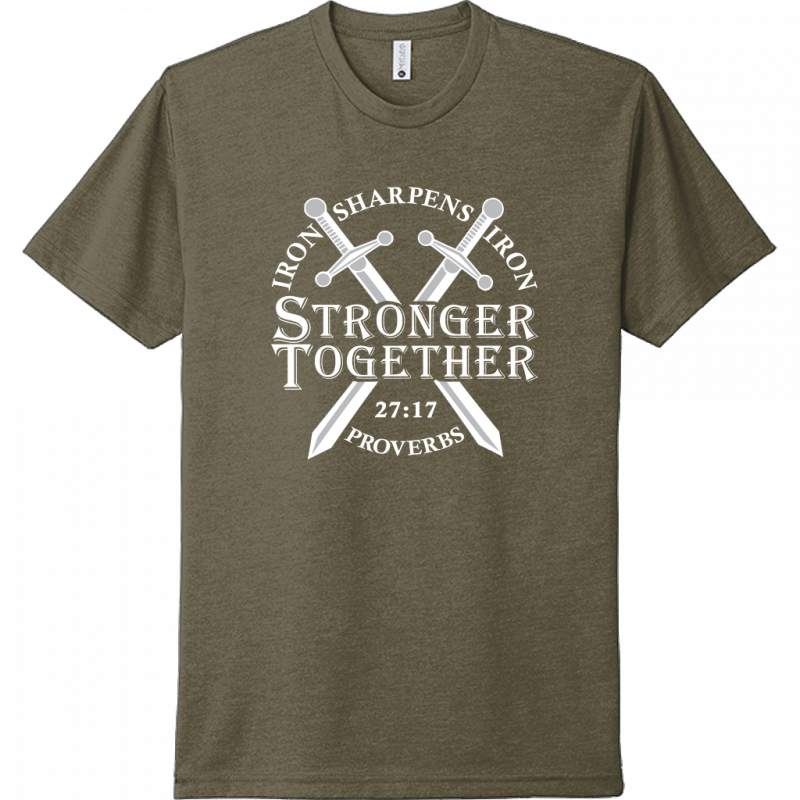 Iron Sharpens Iron White Design Unisex T-Shirt