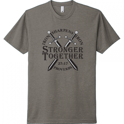 Iron Sharpens Iron Black Design Unisex T-Shirt