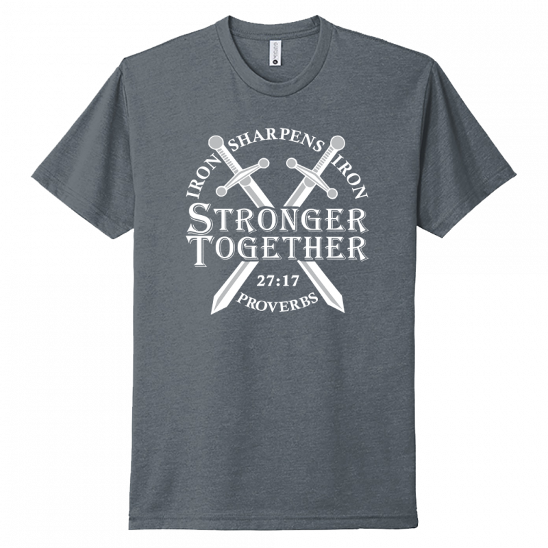 Iron Sharpens Iron White Design Unisex T-Shirt