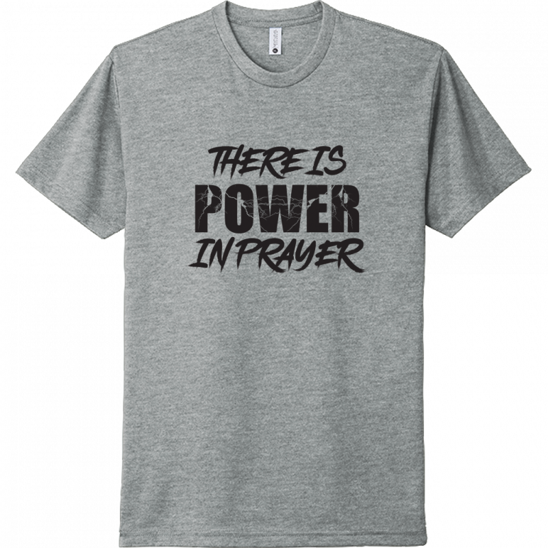 Power In Prayer Black Design Unisex T-Shirt