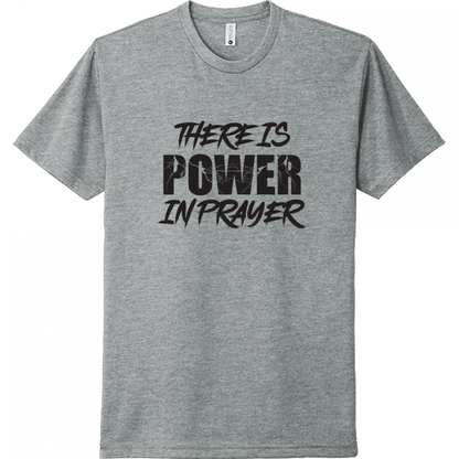 Power In Prayer Black Design Unisex T-Shirt