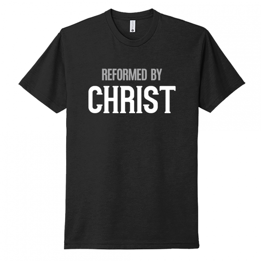 Reformed By Christ White & Gray Design Unisex T-Shirt