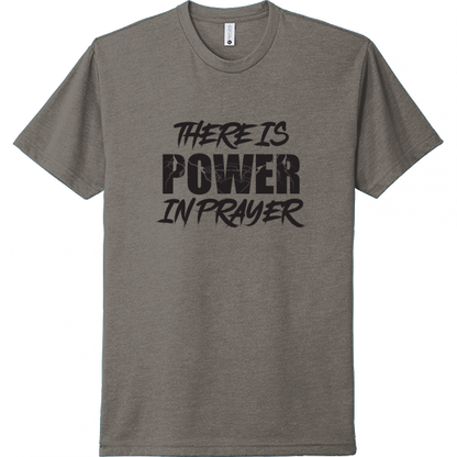 Power In Prayer Black Design Unisex T-Shirt