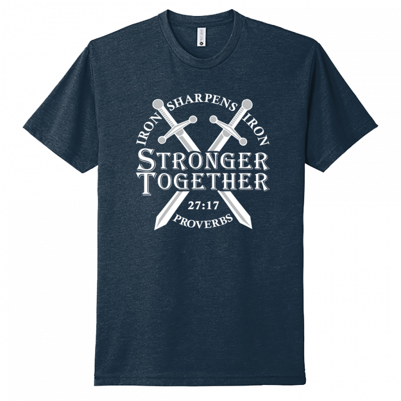 Iron Sharpens Iron White Design Unisex T-Shirt