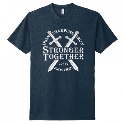 Iron Sharpens Iron White Design Unisex T-Shirt