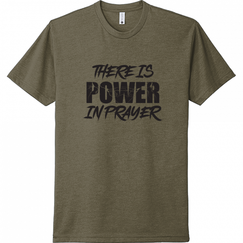 Power In Prayer Black Design Unisex T-Shirt