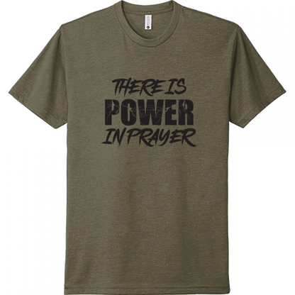 Power In Prayer Black Design Unisex T-Shirt