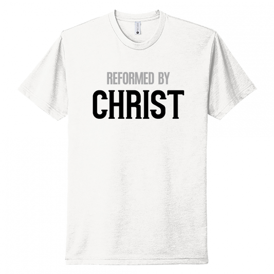 Reformed By Christ Black & Gray Design Unisex T-Shirt