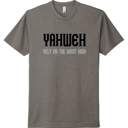 Yahweh Most High Black & Gray Design Unisex T-Shirt