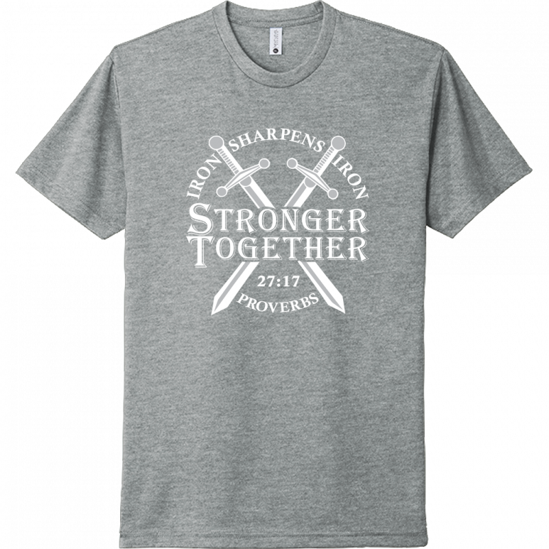 Iron Sharpens Iron White Design Unisex T-Shirt