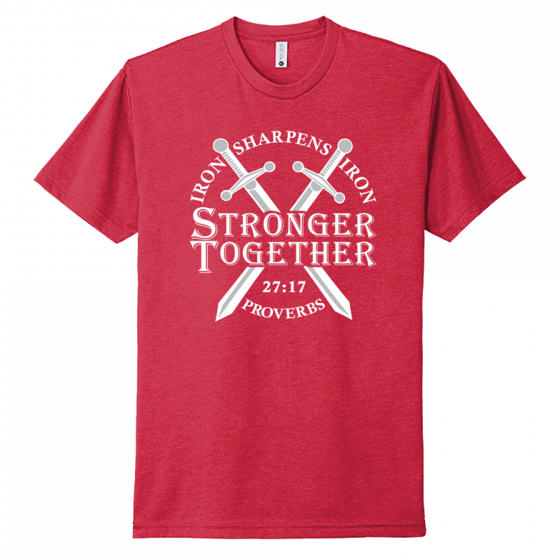 Iron Sharpens Iron White Design Unisex T-Shirt