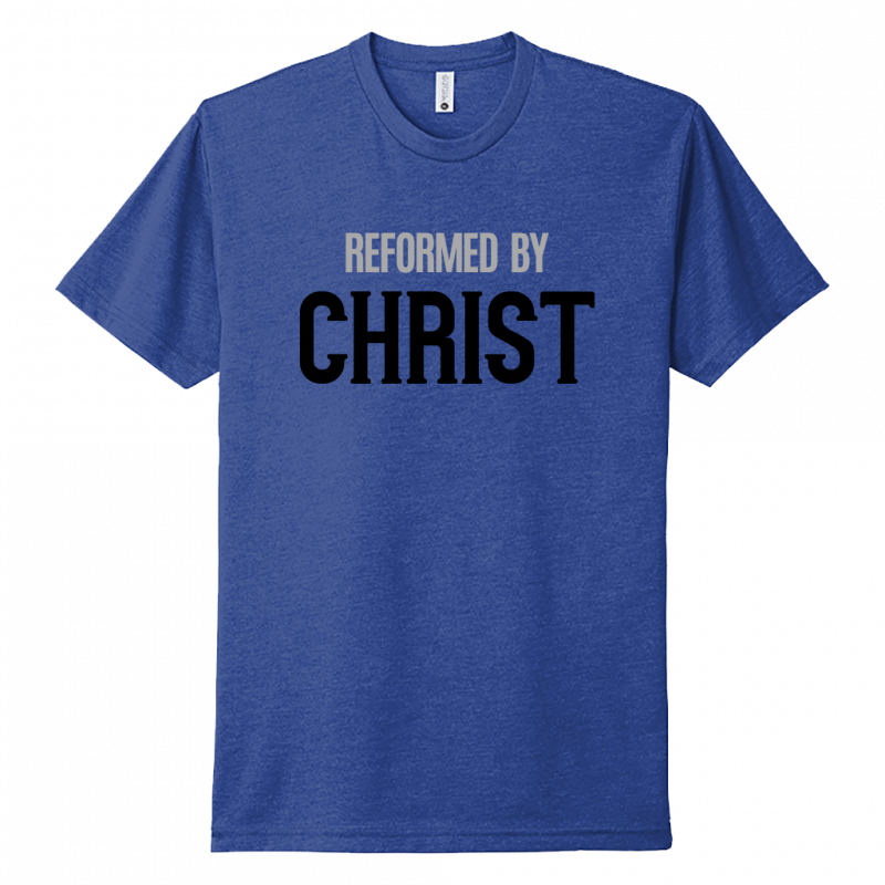 Reformed By Christ Black & Gray Design Unisex T-Shirt