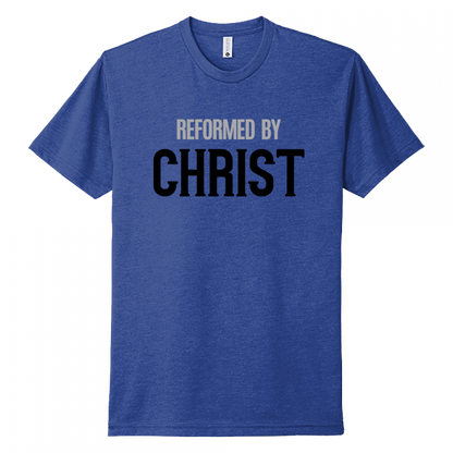 Reformed By Christ Black & Gray Design Unisex T-Shirt