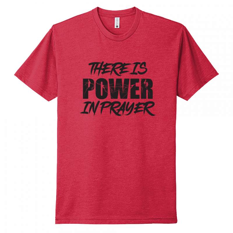 Power In Prayer Black Design Unisex T-Shirt