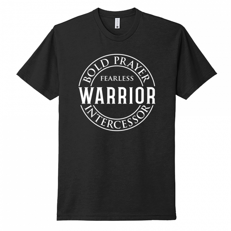 Prayer Warrior White Design Unisex T-Shirt