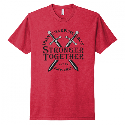 Iron Sharpens Iron Black Design Unisex T-Shirt