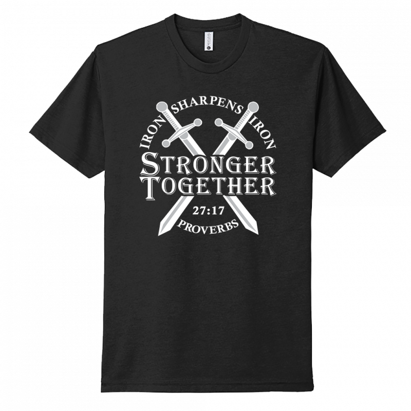 Iron Sharpens Iron White Design Unisex T-Shirt