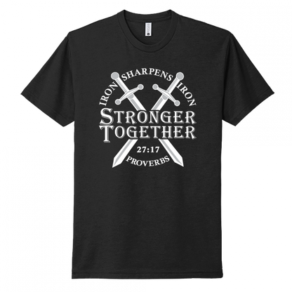 Iron Sharpens Iron White Design Unisex T-Shirt