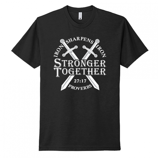 Iron Sharpens Iron White Design Unisex T-Shirt