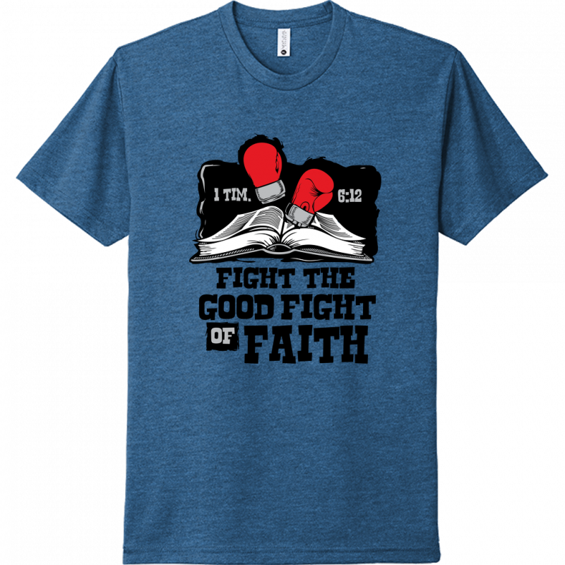 Fight The Good Fight Of Faith Black Design Unisex T-Shirt