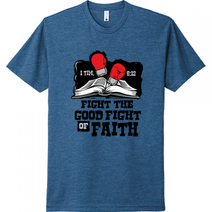 Fight The Good Fight Of Faith Black Design Unisex T-Shirt