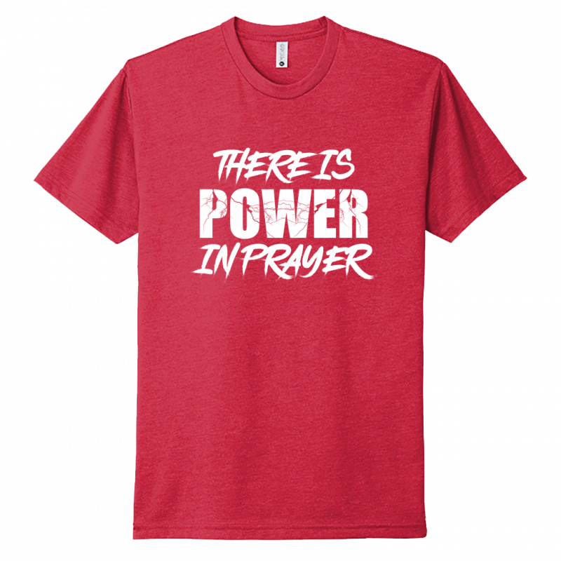 Power In Prayer White Design Unisex T-Shirt